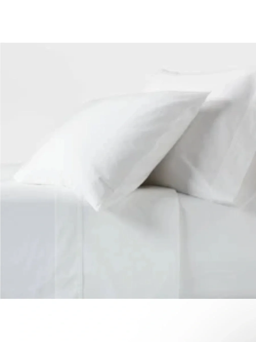 NWT Queen 250 Thread Count Organic Percale Sheet Set True White - Threshold